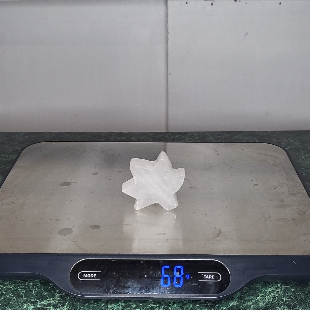 Quartz Maple Leaf Crystal Carving - Picture 3 of 5